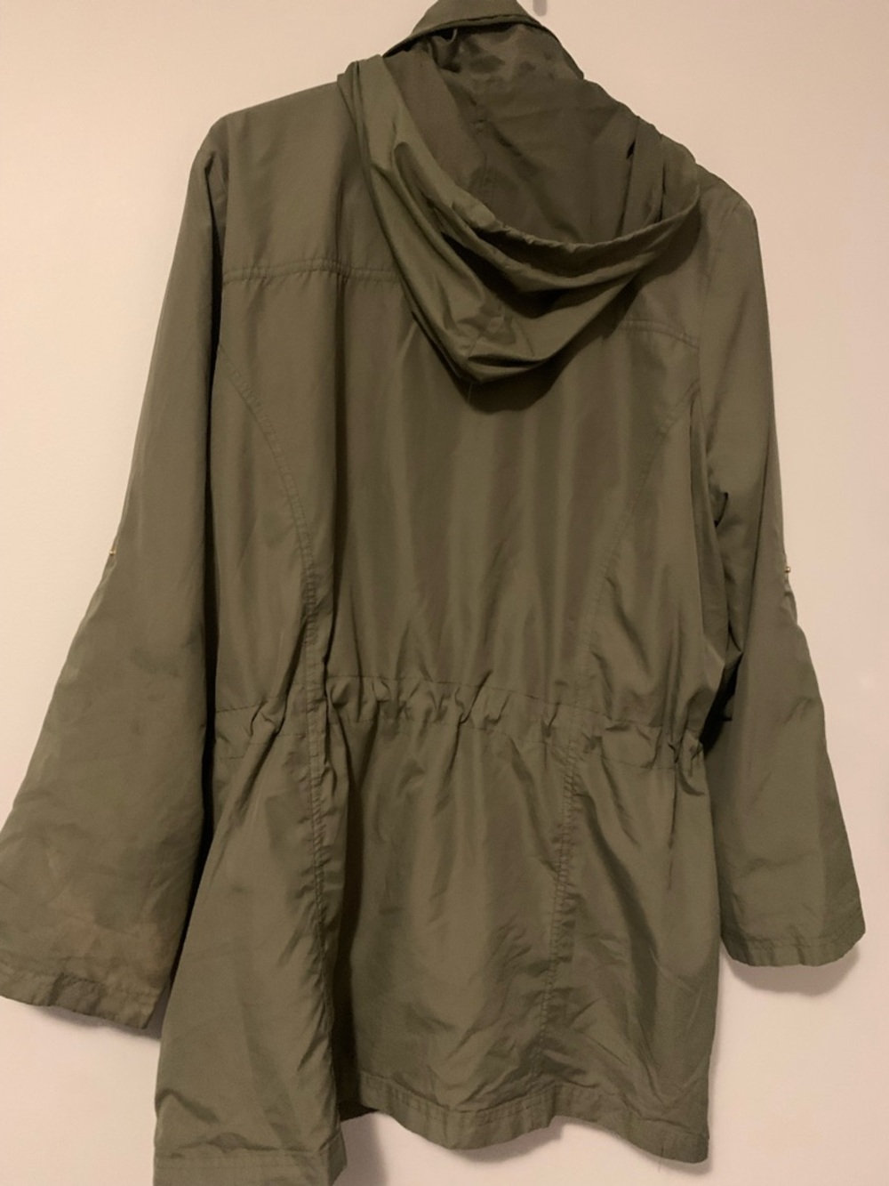 Style & Co. Olive Utility Hooded Jacket